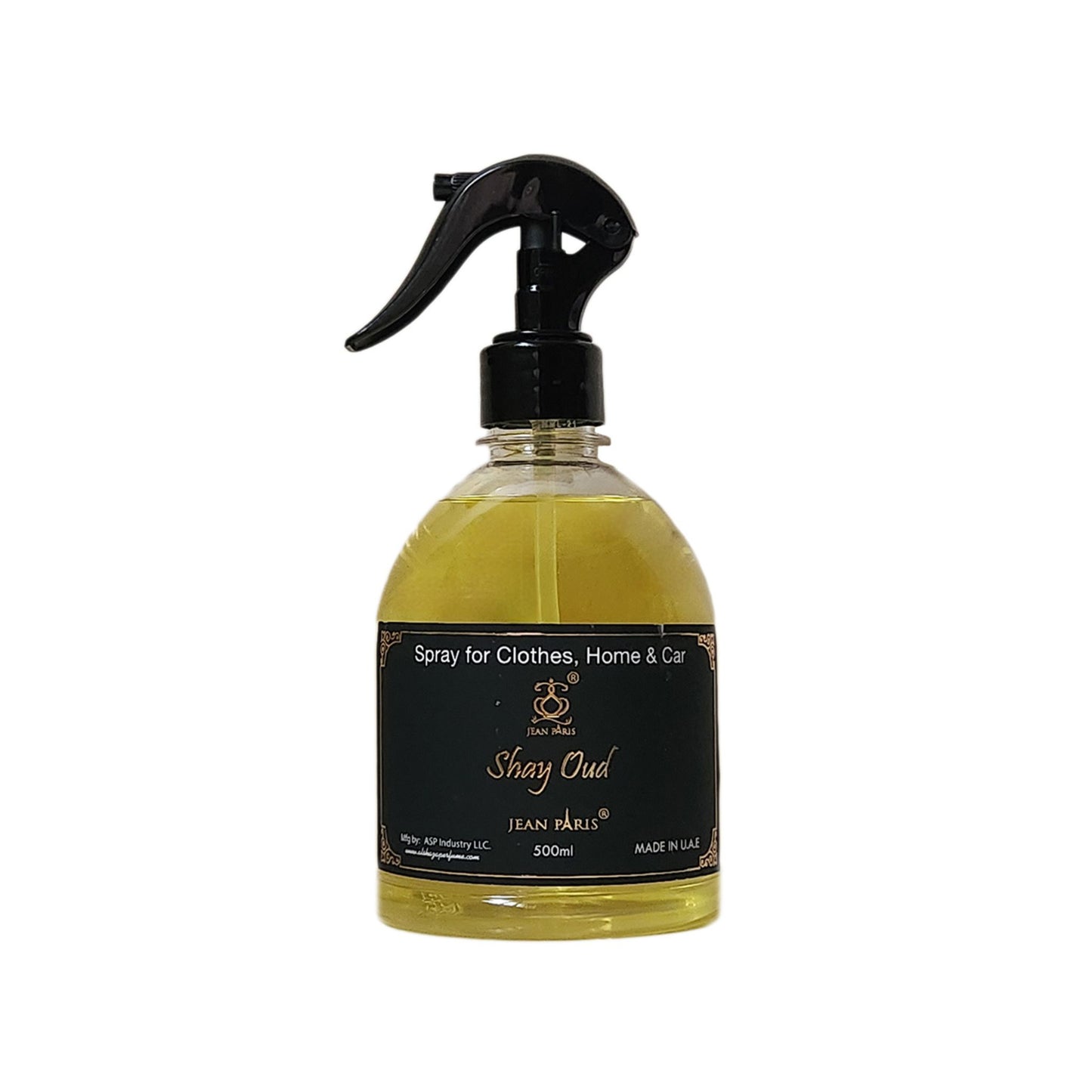 Jean Paris Shay Oud, 500ML Air Freshener for Home, Car, Clothes