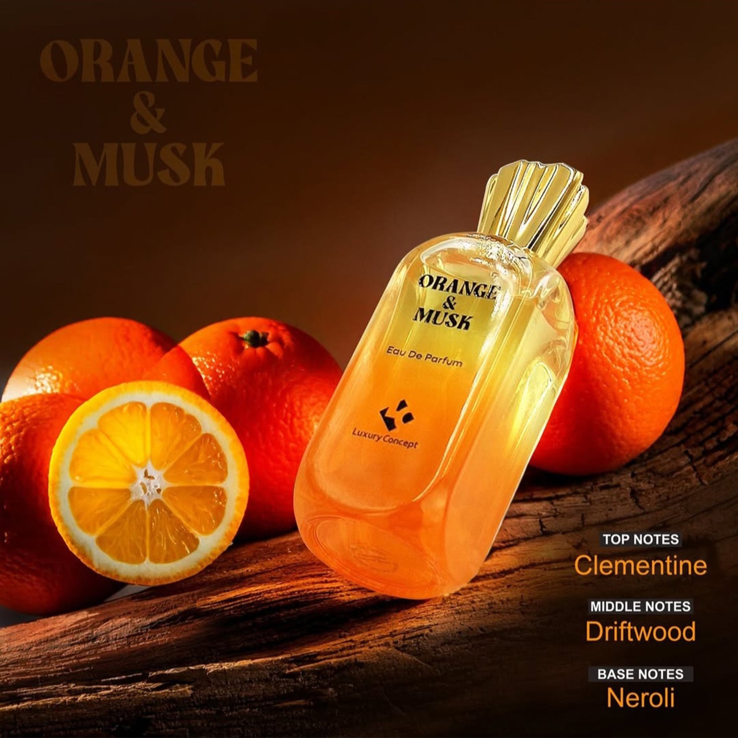 Luxury Concept Orange & Musk, 100ML Unisex Eau De Parfum