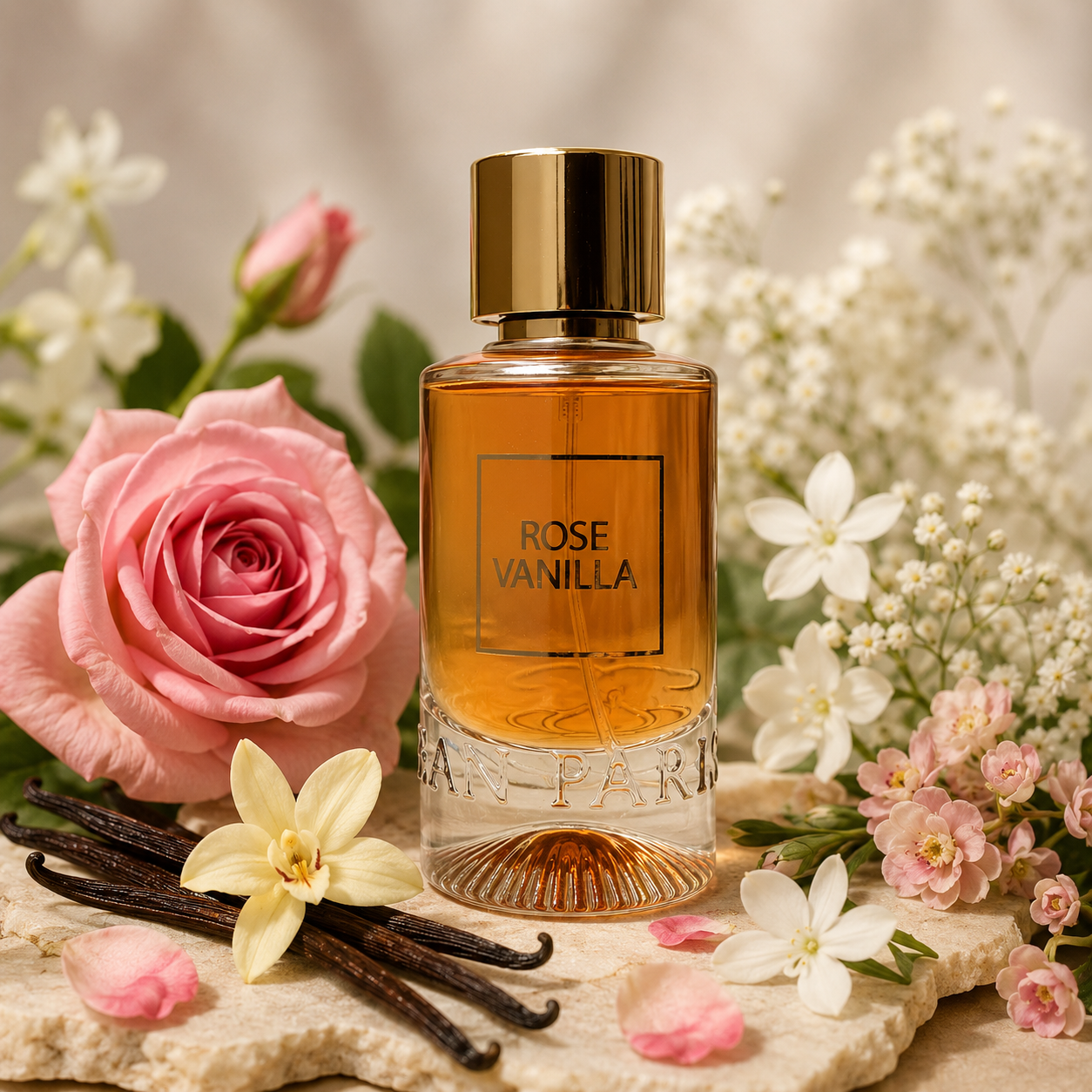 Rose Vanilla for Women, 50ML EDP by Jean Paris