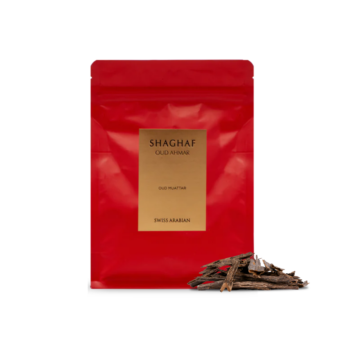 Swiss Arabian Shaghaf Oud Ahmar Muattar, 220G Bakhoor Chips for Unisex