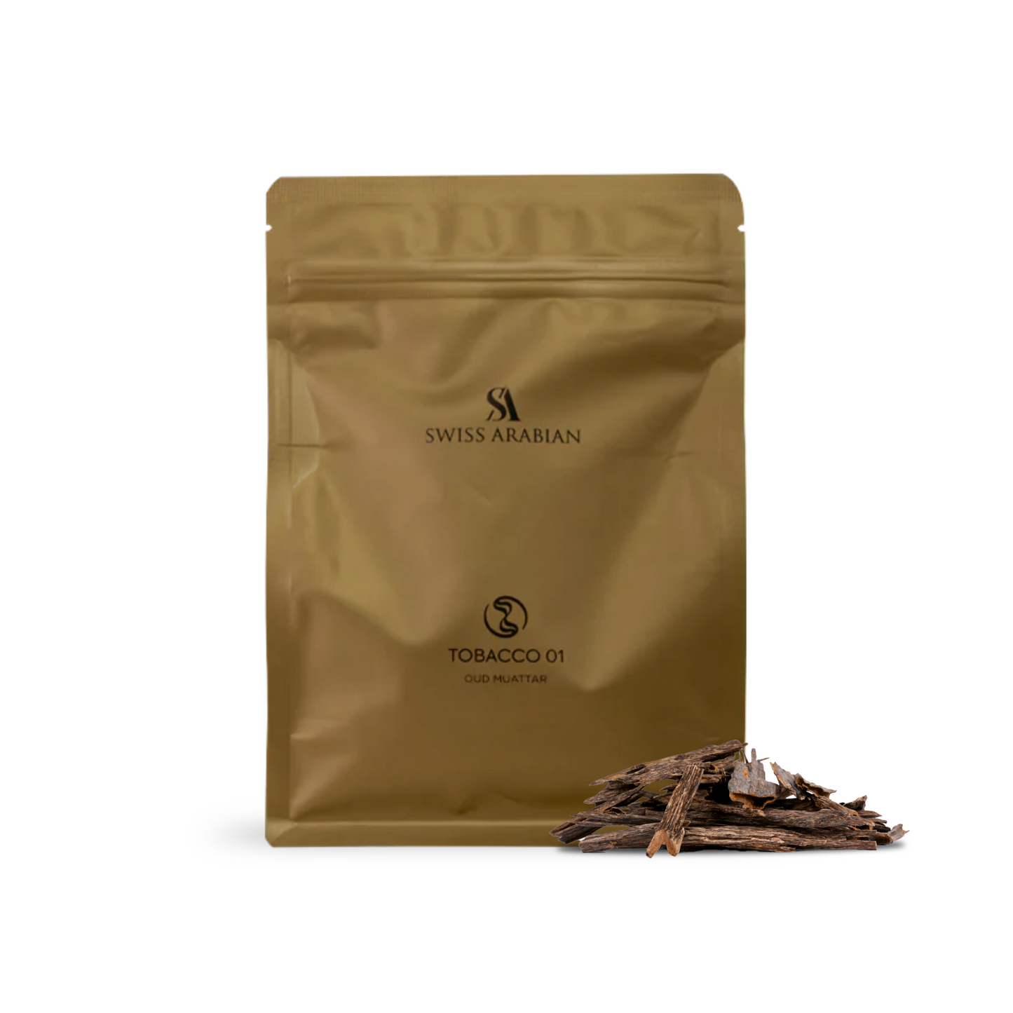 Swiss Arabian Tobacco 01 Oud Muattar for Unisex, 220G Bakhoor Chips for Unisex