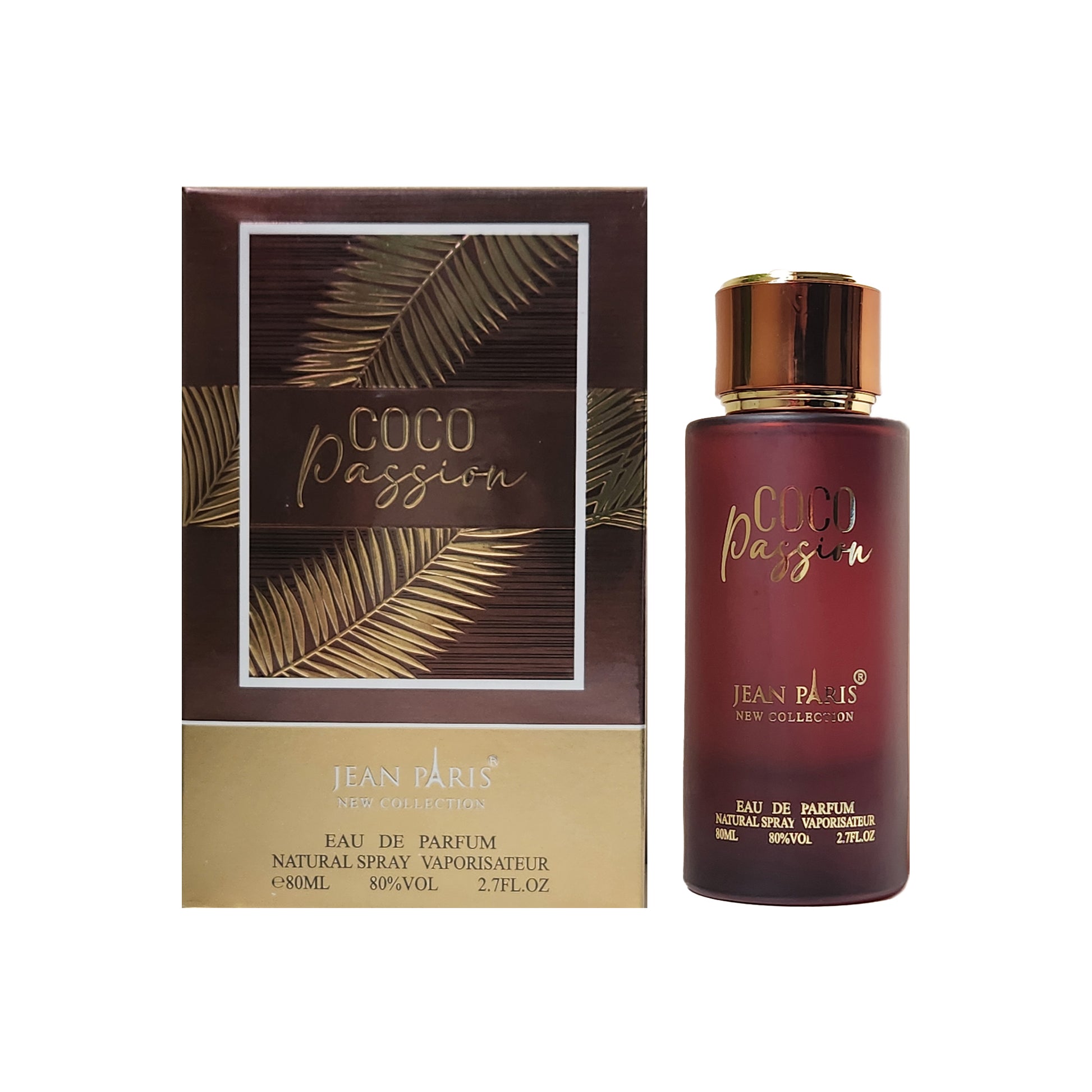 Jean Paris Coco Passion, 80ML Eau De Parfum for Unisex, New Collection