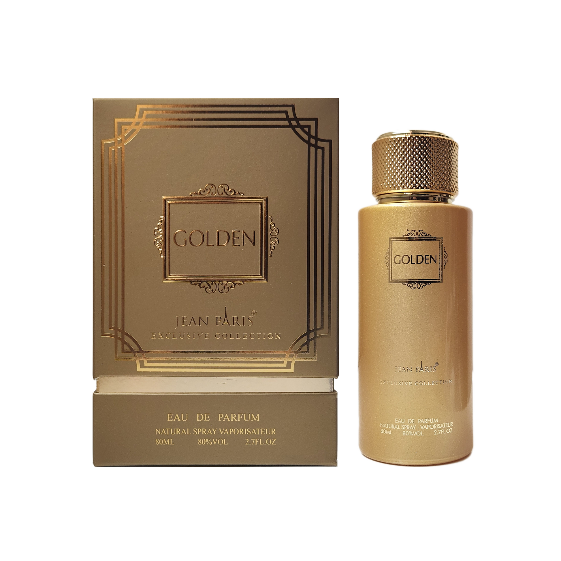 Jean Paris Golden for Unisex, 80ML Eau De Parfum | Exclusive Collection