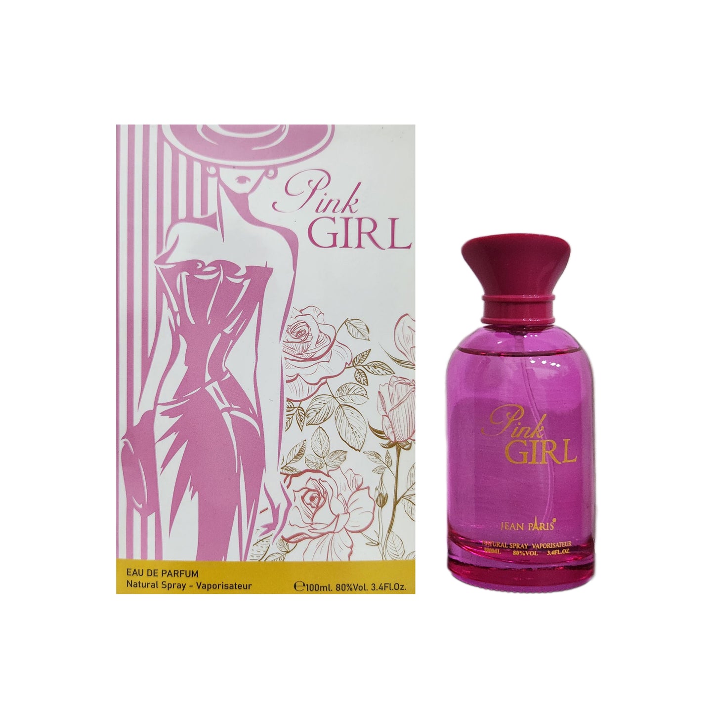 Pink Girl Perfume for Women by Jean Paris, 100ML EDP