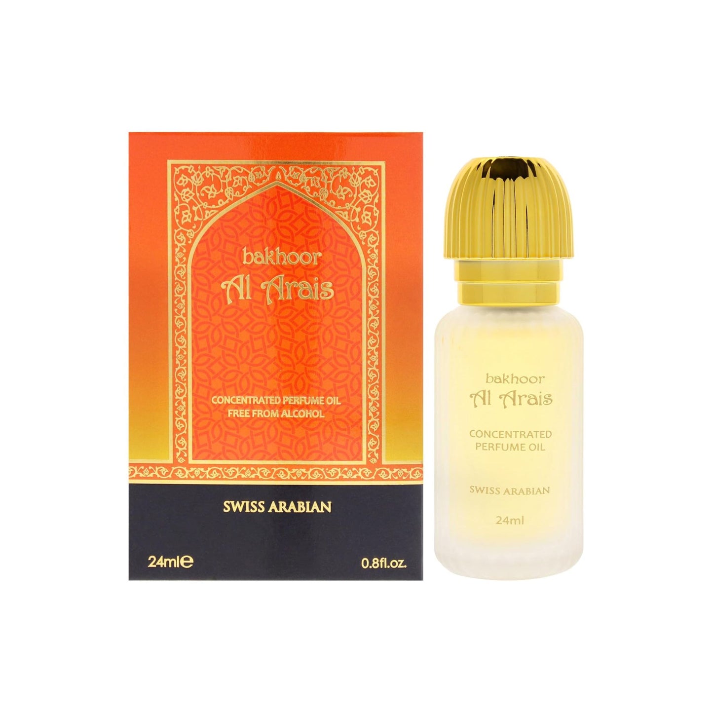 Swiss Arabian Bakhoor Al Arais, 24ML Perfume Oil for Men and Women