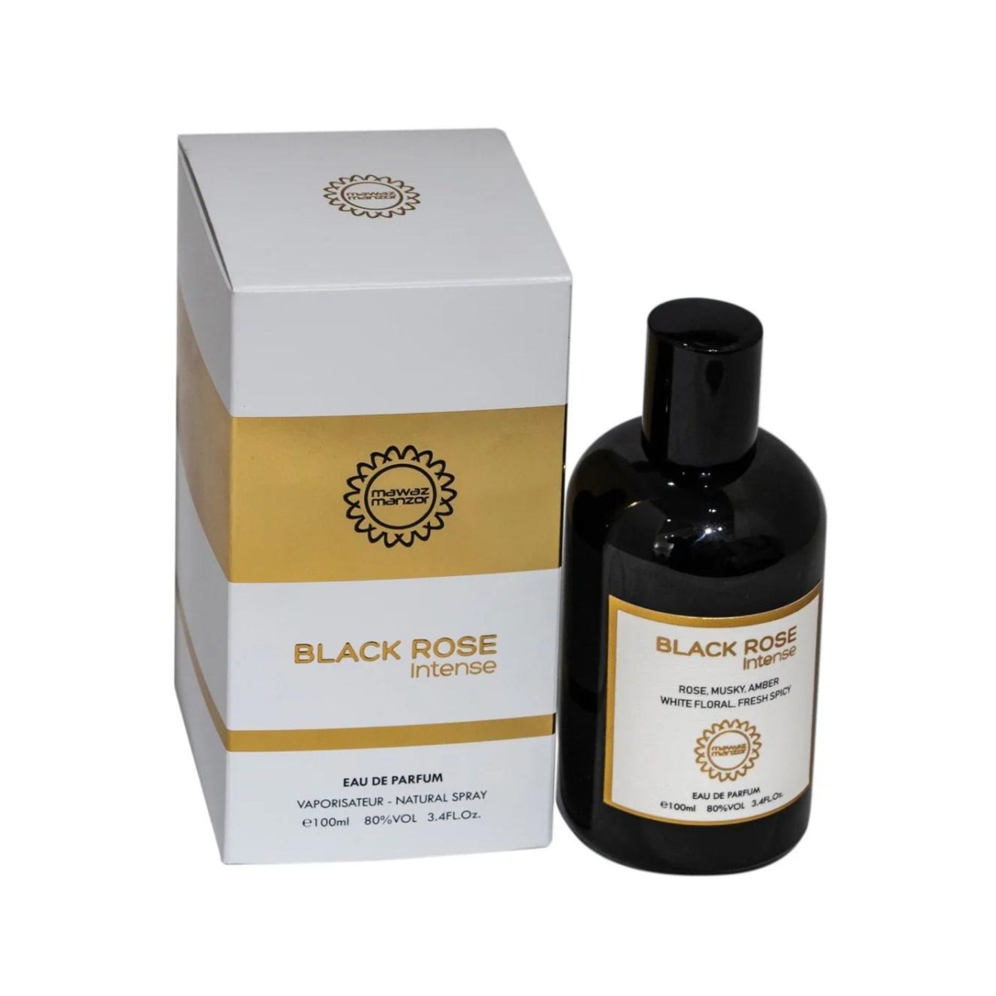 Black Rose Intense for Women by Mawaz Manor, 100ML Eau De Parfum