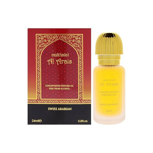 Swiss Arabian Mukhalat Al Arais, 24ML Perfume Oil for Men and Women