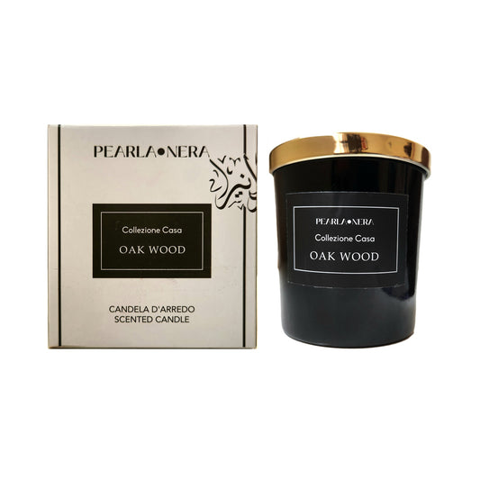 Oak Wood Home Scented Candle by Pearla Nera, 200G