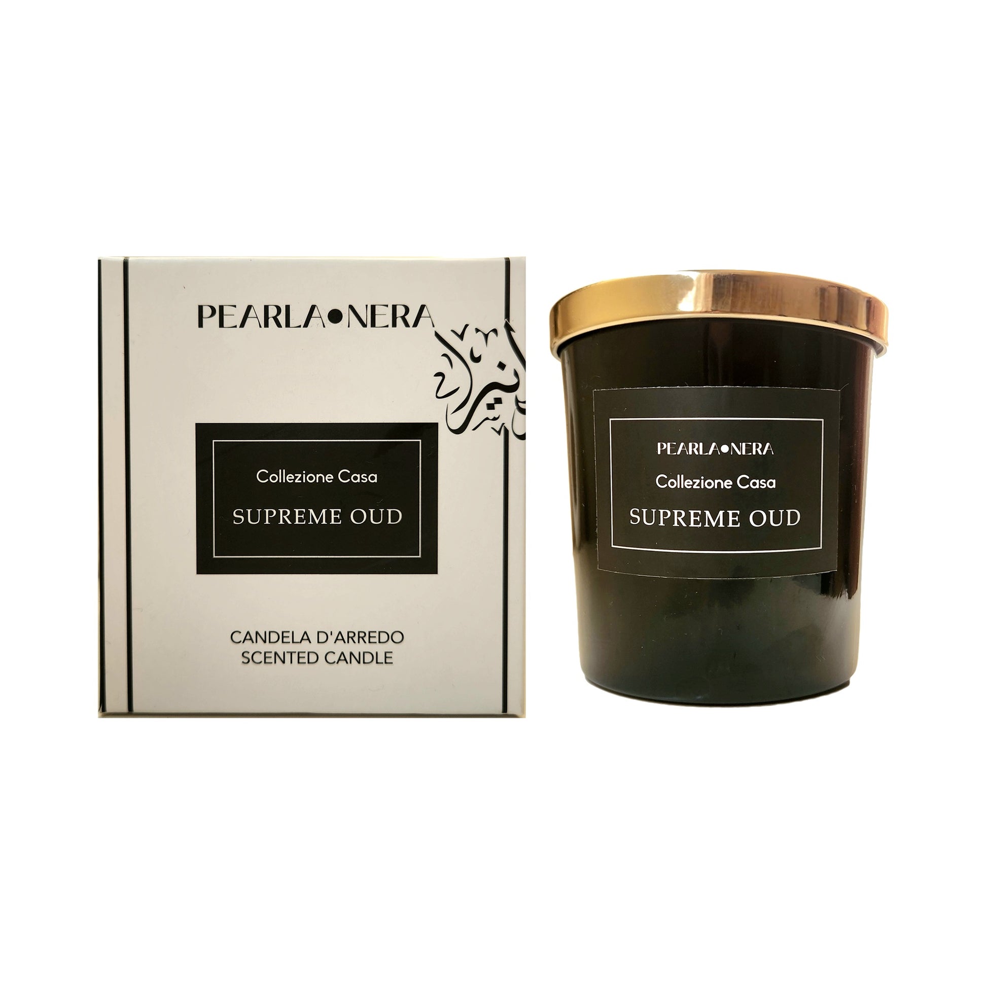 Supreme Oud Home Scented Candle by Pearla Nera, 200G