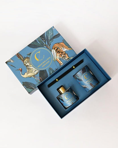 Arabian Musk & Royal Sandalwood - Reed Diffuser and Candle Set